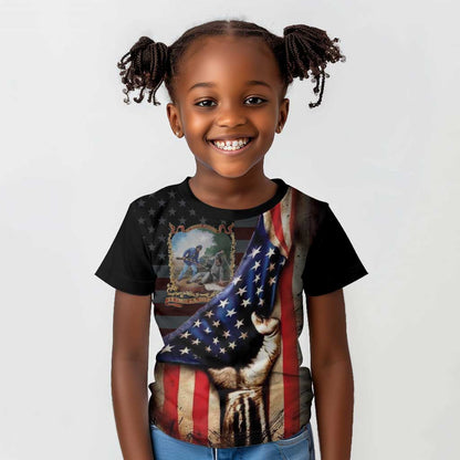 22nd United States Colored Troops Kid T shirt Flag of Freedom - African Pride