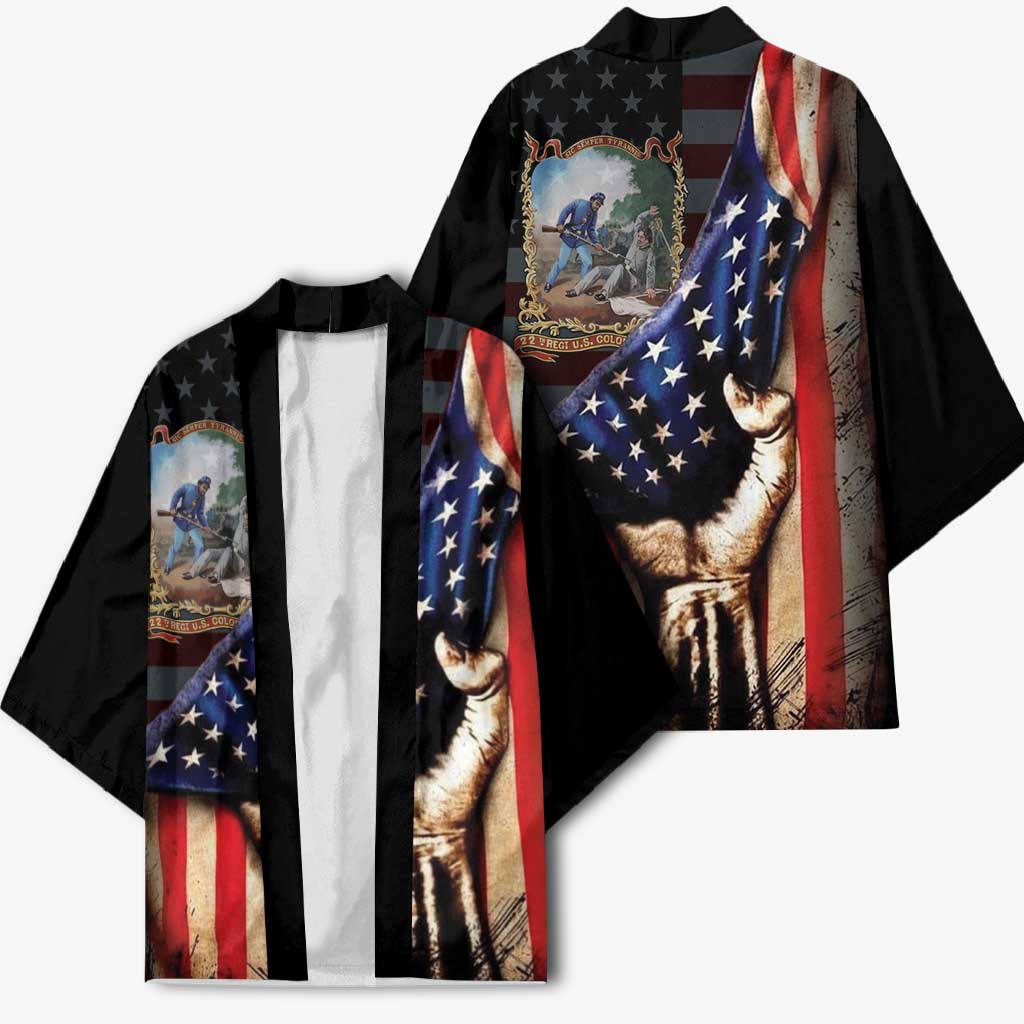 22nd United States Colored Troops Kimono Flag of Freedom - African Pride