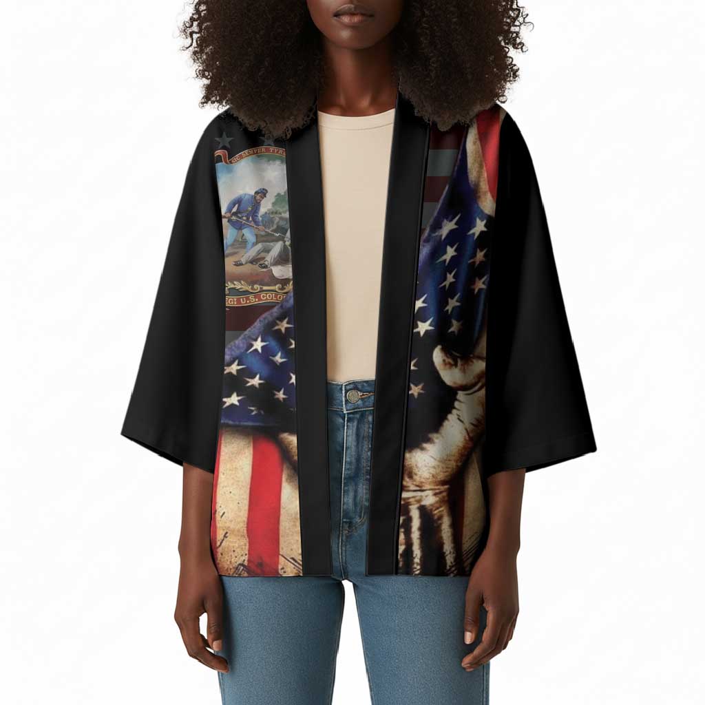 22nd United States Colored Troops Kimono Flag of Freedom - African Pride