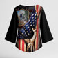 22nd United States Colored Troops Kimono Sleeve Blouse Flag of Freedom - African Pride