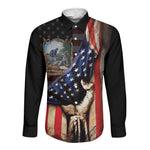 22nd United States Colored Troops Long Sleeve Button Shirt Flag of Freedom - African Pride