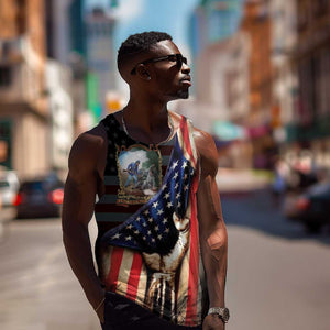 22nd United States Colored Troops Men Tank Top Flag of Freedom - African Pride