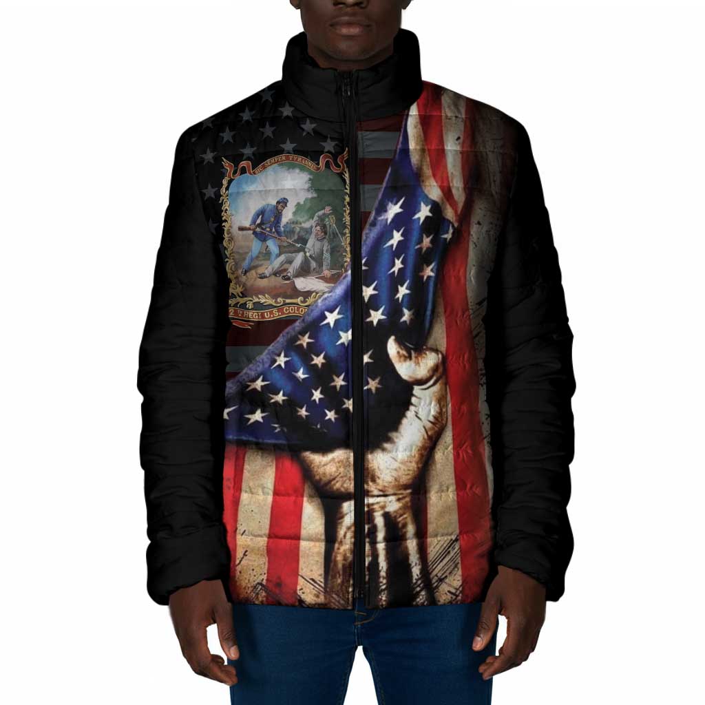 22nd United States Colored Troops Padded Jacket Flag of Freedom - African Pride