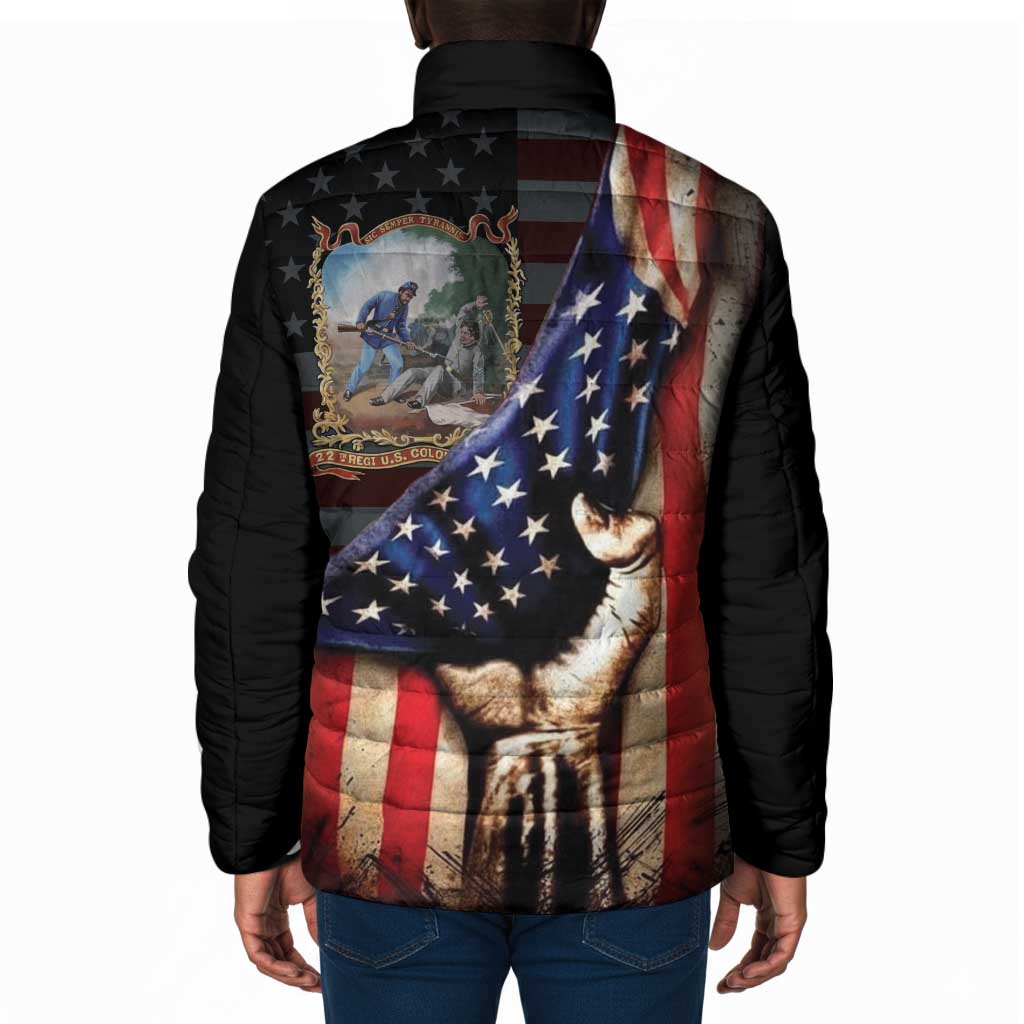 22nd United States Colored Troops Padded Jacket Flag of Freedom - African Pride