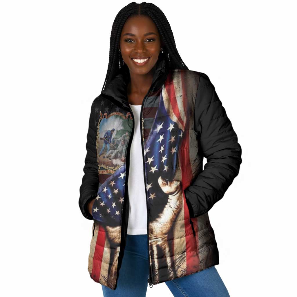 22nd United States Colored Troops Padded Jacket Flag of Freedom - African Pride