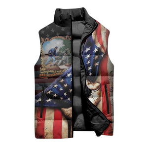 22nd United States Colored Troops Sleeveless Puffer Jacket Flag of Freedom - African Pride