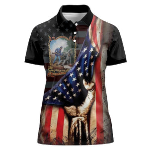 22nd United States Colored Troops Women Polo Shirt Flag of Freedom - African Pride