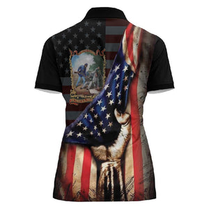 22nd United States Colored Troops Women Polo Shirt Flag of Freedom - African Pride
