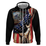 22nd United States Colored Troops Zip Hoodie Flag of Freedom - African Pride