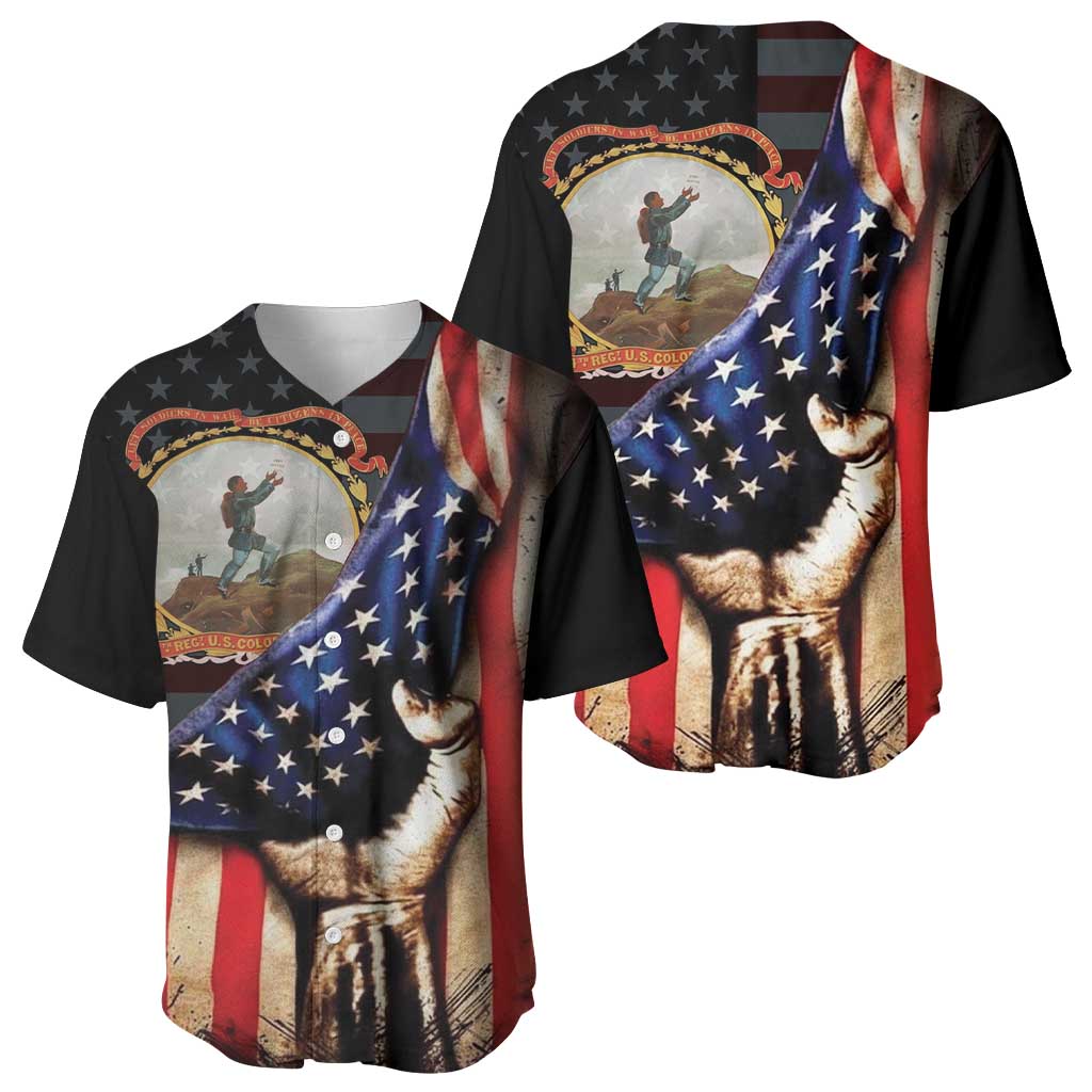 24th Regiment USCT Baseball Jersey Flag of Freedom - African Pride