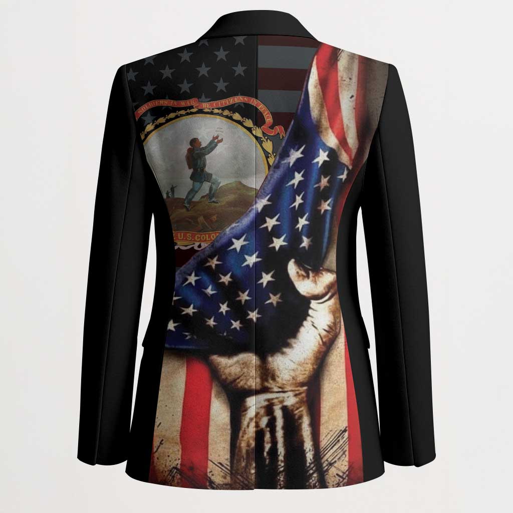 24th Regiment USCT Blazer Flag of Freedom - African Pride