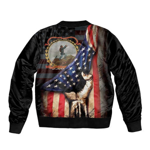 24th Regiment USCT Bomber Jacket Flag of Freedom - African Pride