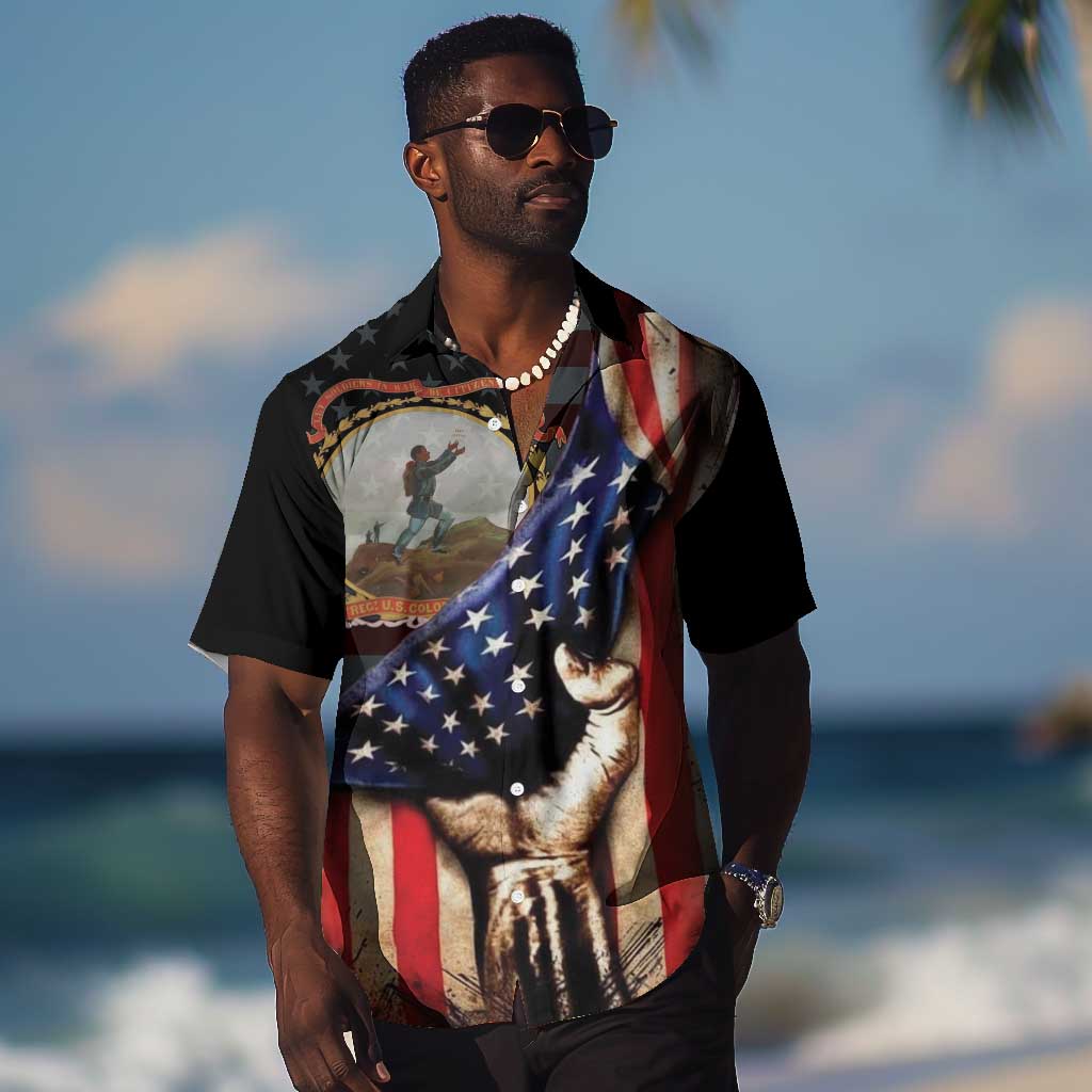 24th Regiment USCT Hawaiian Shirt Flag of Freedom - African Pride