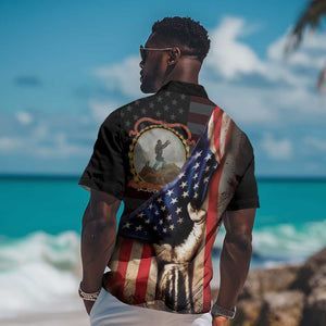 24th Regiment USCT Hawaiian Shirt Flag of Freedom - African Pride