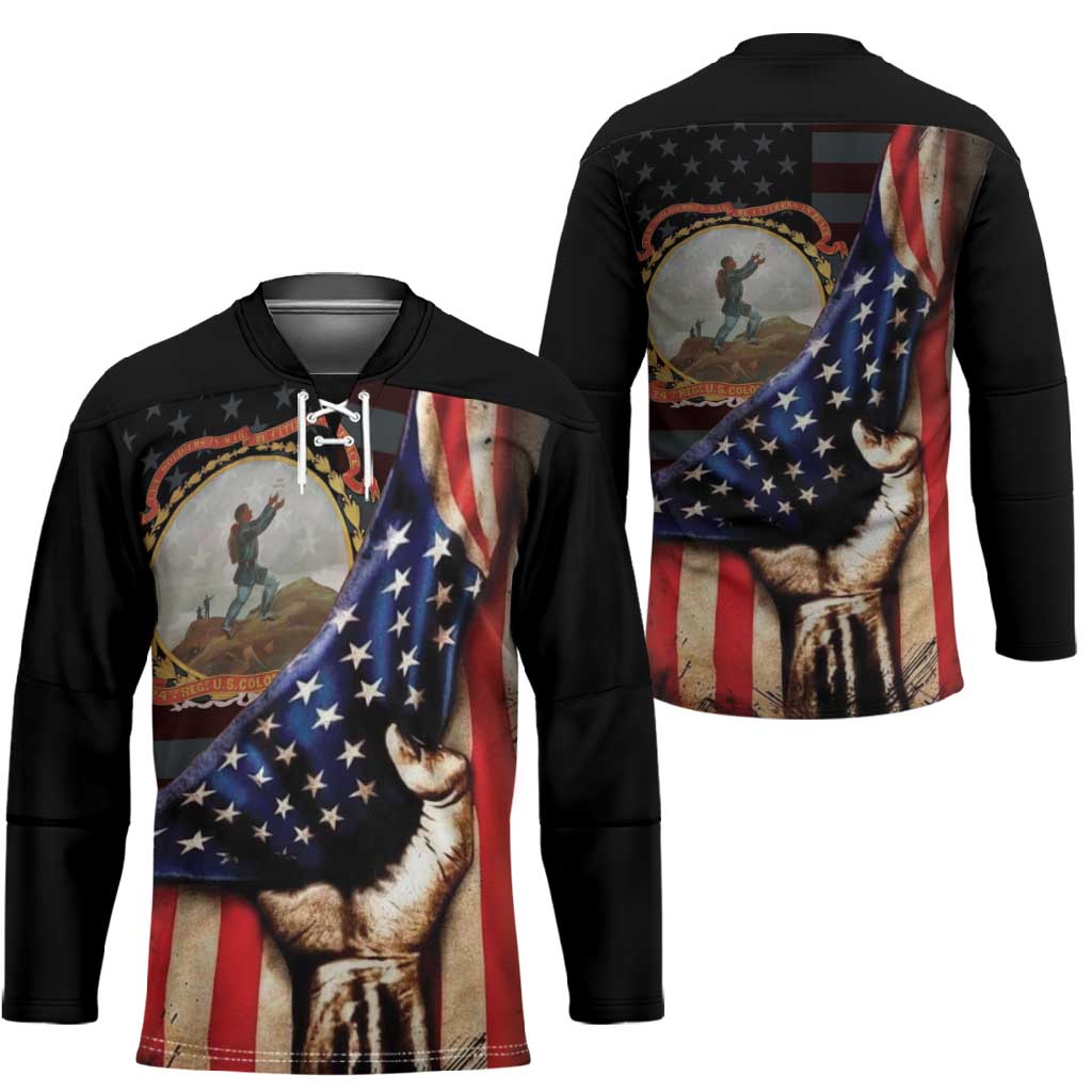 24th Regiment USCT Hockey Jersey Flag of Freedom - African Pride
