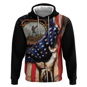 24th Regiment USCT Hoodie Flag of Freedom - African Pride