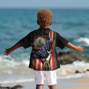 24th Regiment USCT Kid Hawaiian Shirt Flag of Freedom - African Pride