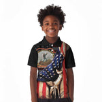 24th Regiment USCT Kid Polo Shirt Flag of Freedom - African Pride