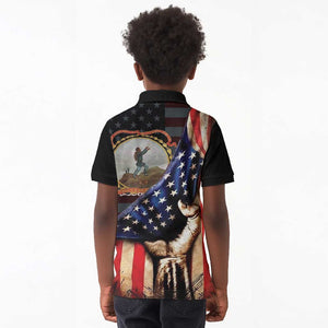 24th Regiment USCT Kid Polo Shirt Flag of Freedom - African Pride