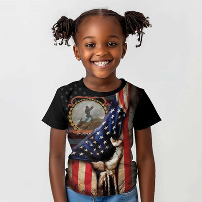24th Regiment USCT Kid T shirt Flag of Freedom - African Pride