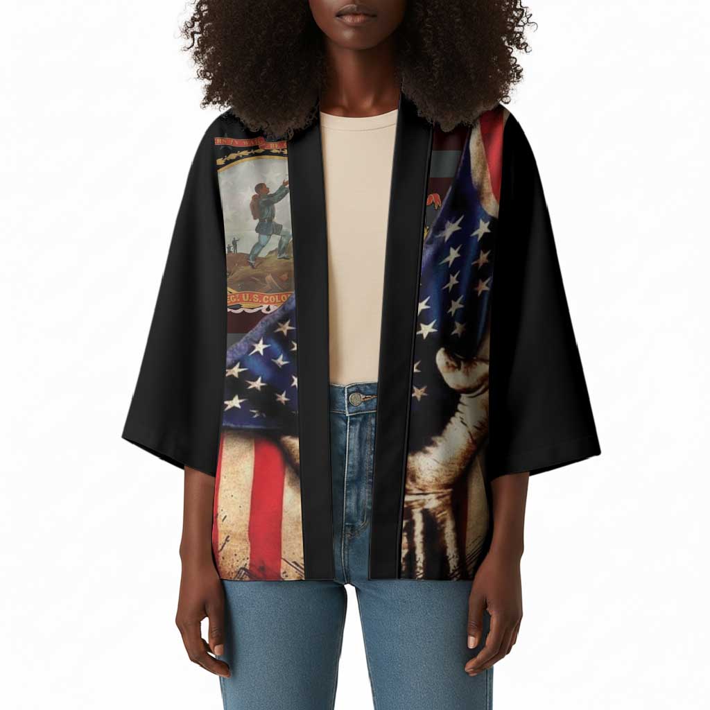 24th Regiment USCT Kimono Flag of Freedom - African Pride
