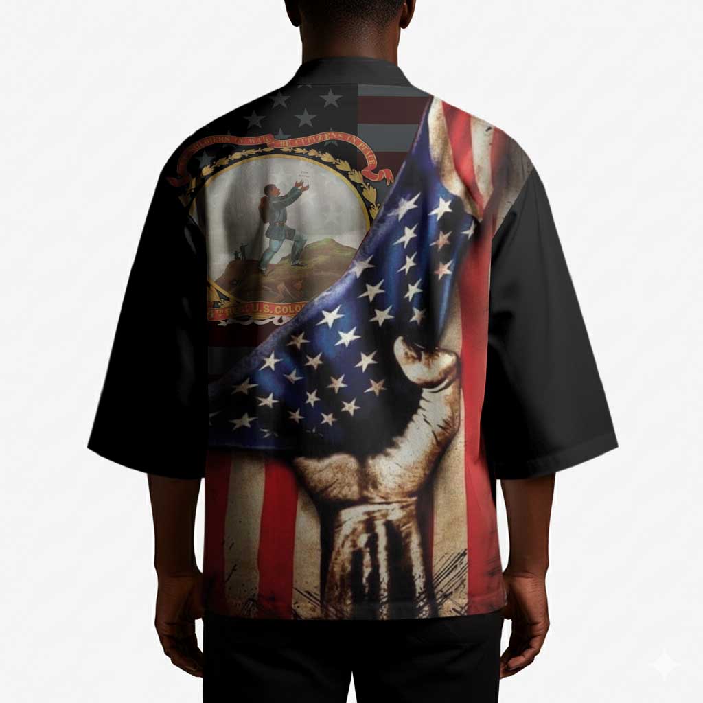 24th Regiment USCT Kimono Flag of Freedom - African Pride