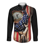 24th Regiment USCT Long Sleeve Button Shirt Flag of Freedom - African Pride