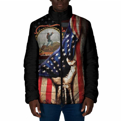 24th Regiment USCT Padded Jacket Flag of Freedom - African Pride