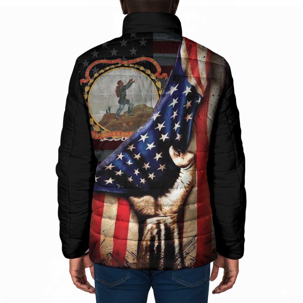 24th Regiment USCT Padded Jacket Flag of Freedom - African Pride