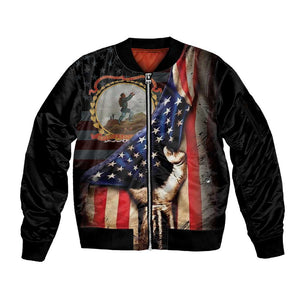 24th Regiment USCT Sleeve Zip Bomber Jacket Flag of Freedom - African Pride