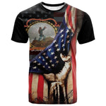 24th Regiment USCT T shirt Flag of Freedom - African Pride