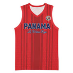 Custom Panama Football 2026 Basketball Jersey La Marea Roja Rising