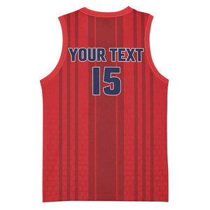 Custom Panama Football 2026 Basketball Jersey La Marea Roja Rising