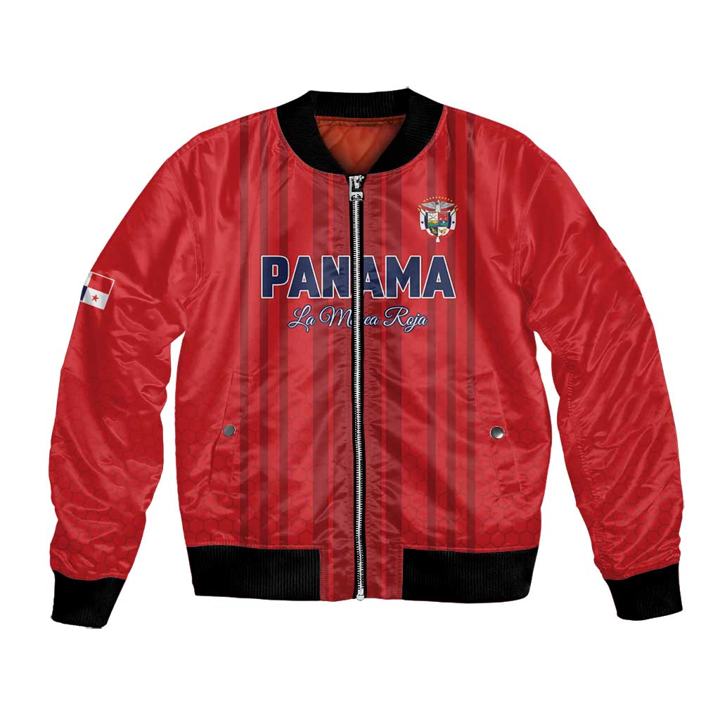 Custom Panama Football 2026 Bomber Jacket La Marea Roja Rising