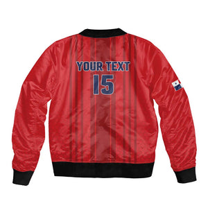 Custom Panama Football 2026 Bomber Jacket La Marea Roja Rising