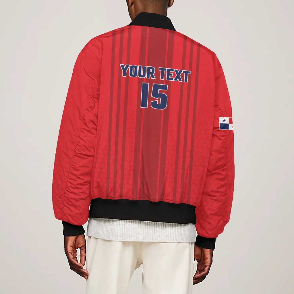Custom Panama Football 2026 Bomber Jacket La Marea Roja Rising