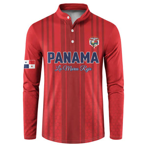 Custom Panama Football 2026 Button Sweatshirt La Marea Roja Rising