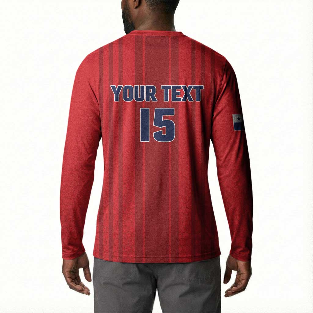 Custom Panama Football 2026 Button Sweatshirt La Marea Roja Rising