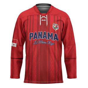Custom Panama Football 2026 Hockey Jersey La Marea Roja Rising