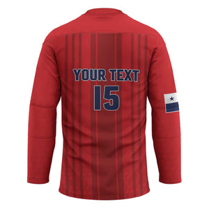 Custom Panama Football 2026 Hockey Jersey La Marea Roja Rising