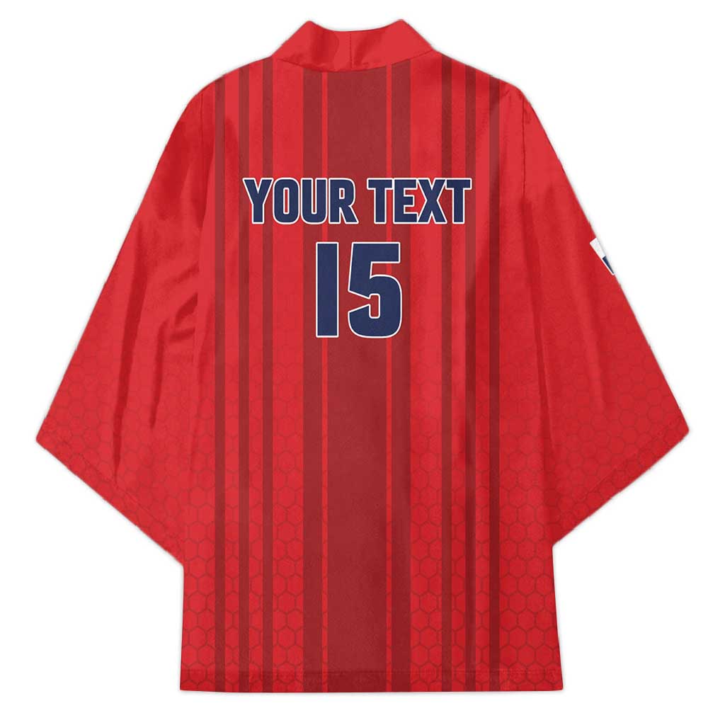 Custom Panama Football 2026 Kimono La Marea Roja Rising
