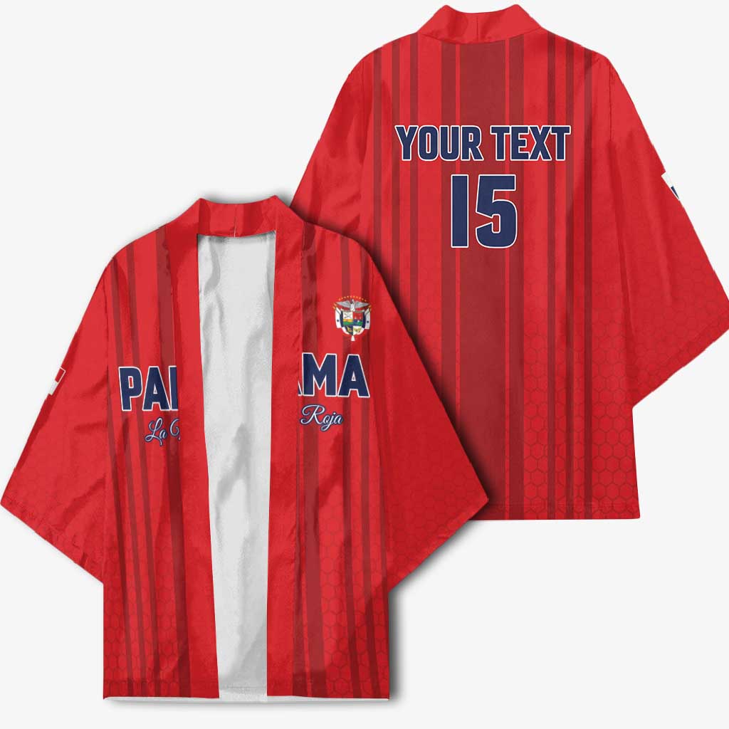 Custom Panama Football 2026 Kimono La Marea Roja Rising