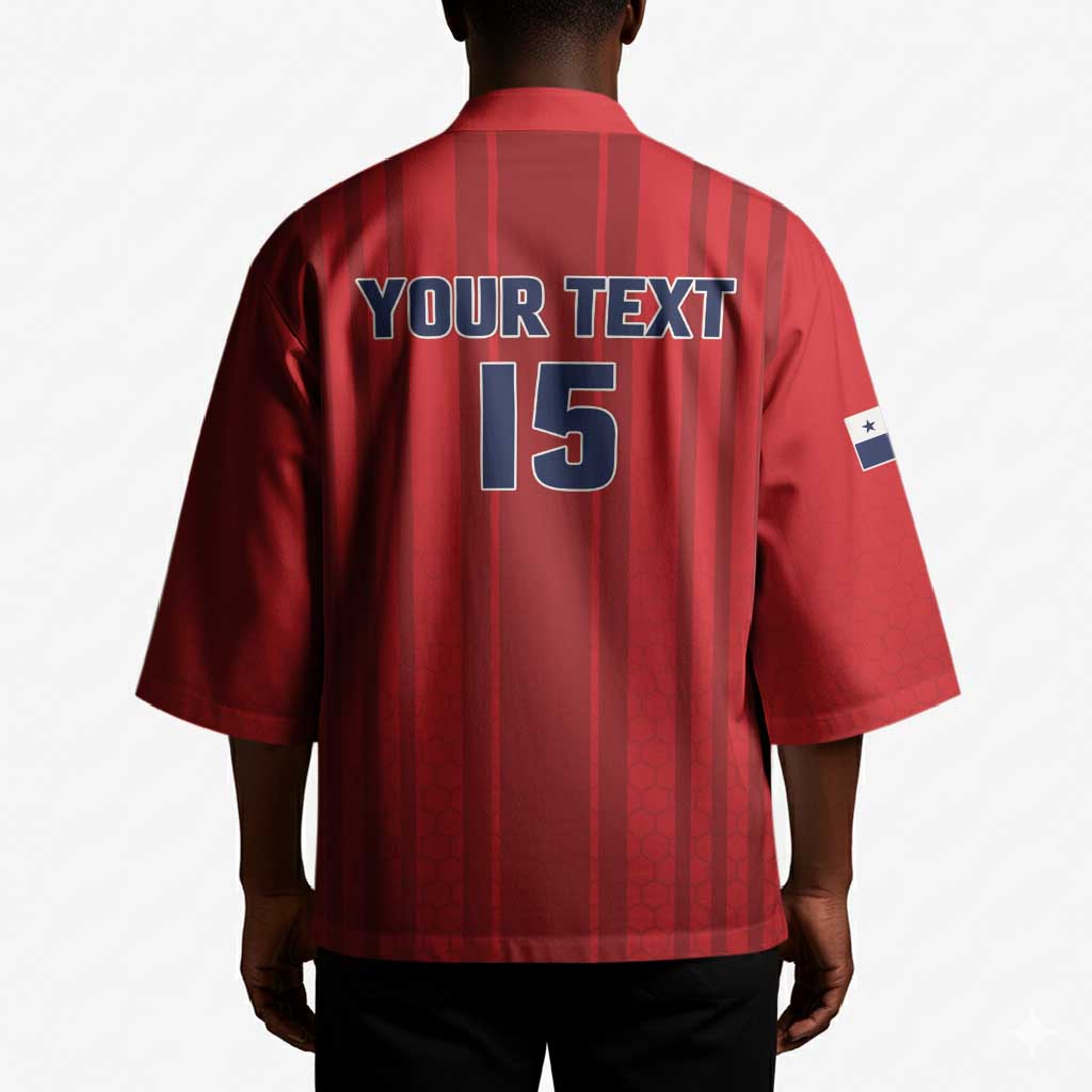 Custom Panama Football 2026 Kimono La Marea Roja Rising