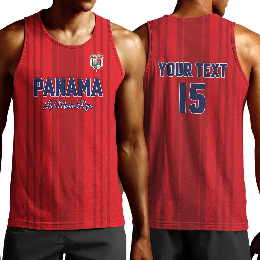 Custom Panama Football 2026 Men Tank Top La Marea Roja Rising