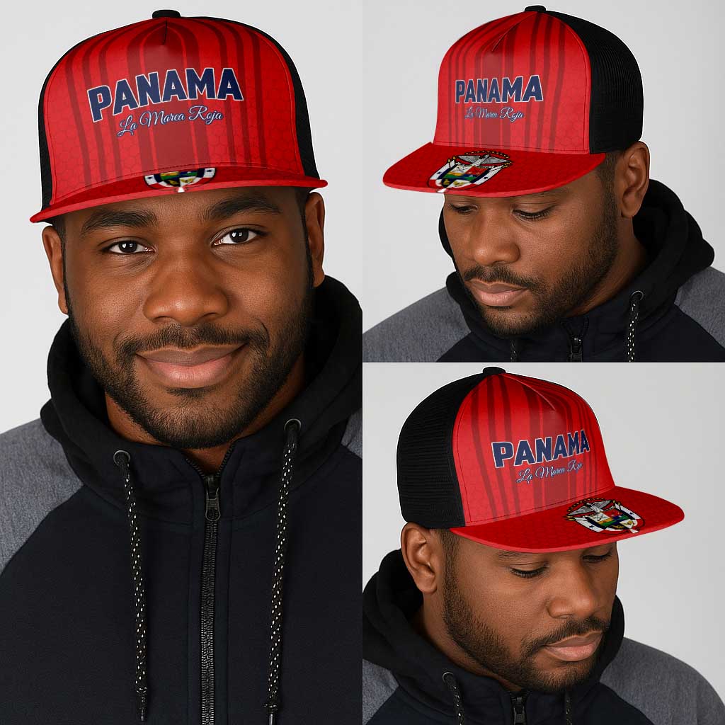 Panama Football 2026 Mesh Trucker Cap La Marea Roja Rising