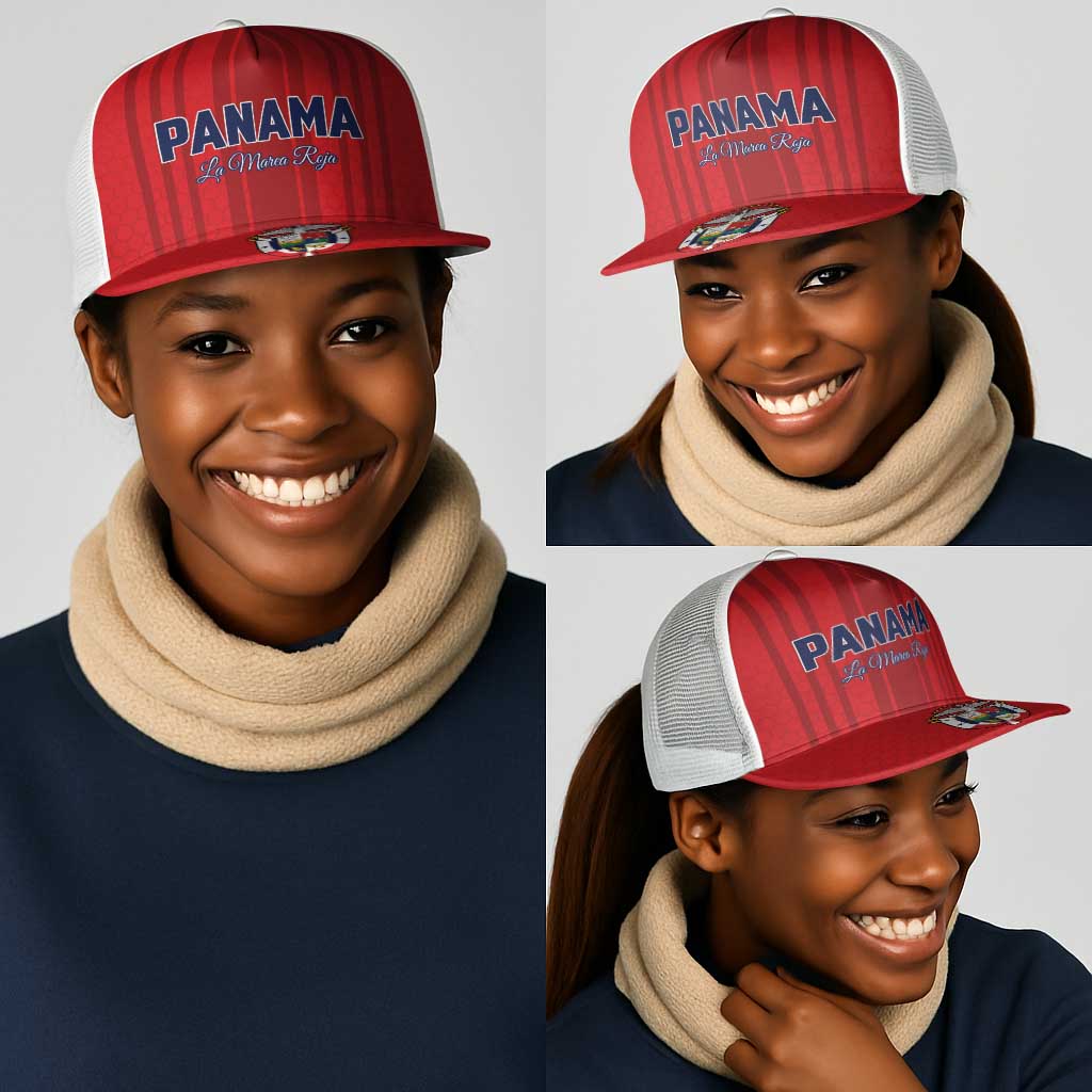 Panama Football 2026 Mesh Trucker Cap La Marea Roja Rising