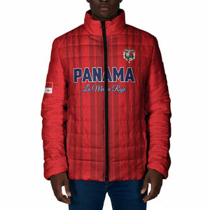 Custom Panama Football 2026 Padded Jacket La Marea Roja Rising
