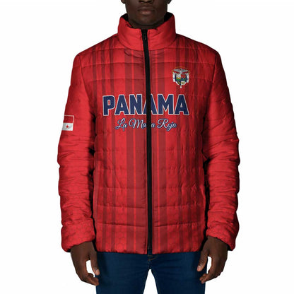 Custom Panama Football 2026 Padded Jacket La Marea Roja Rising