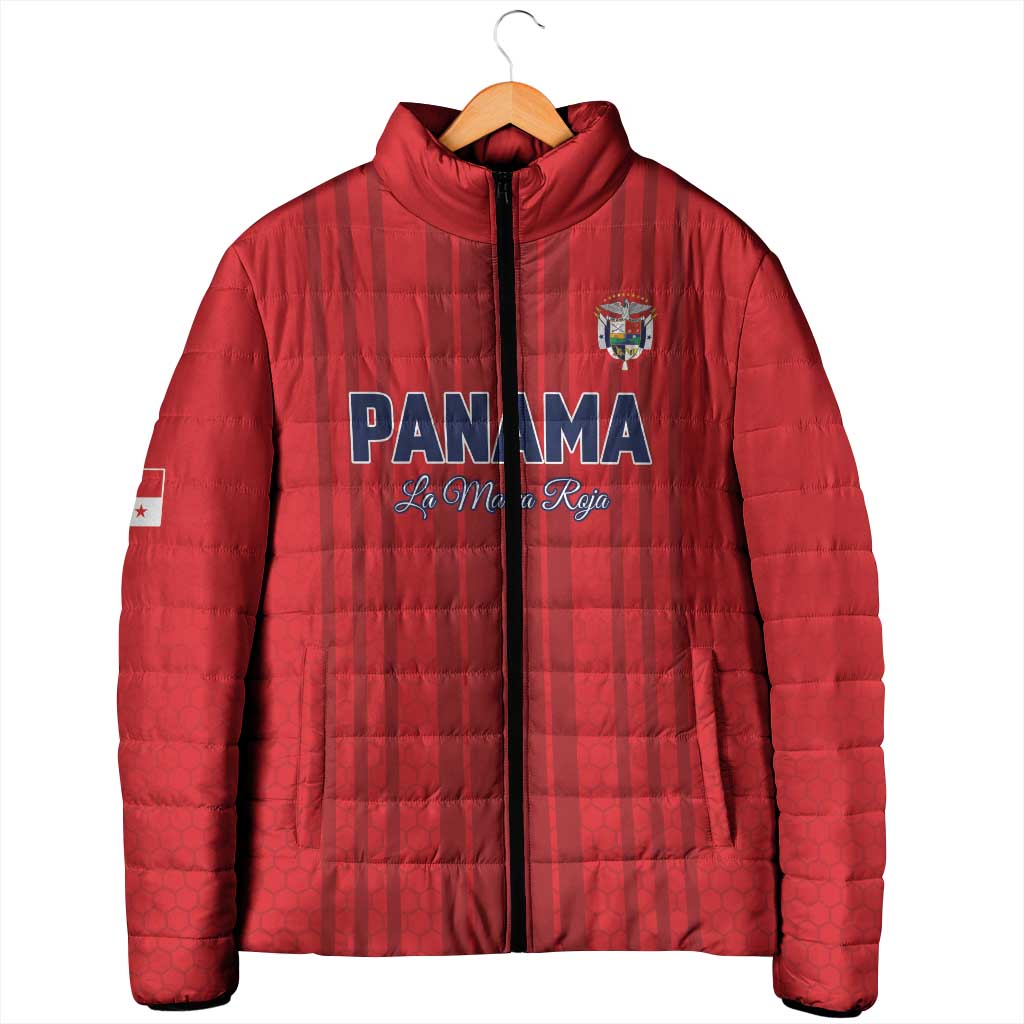 Custom Panama Football 2026 Padded Jacket La Marea Roja Rising