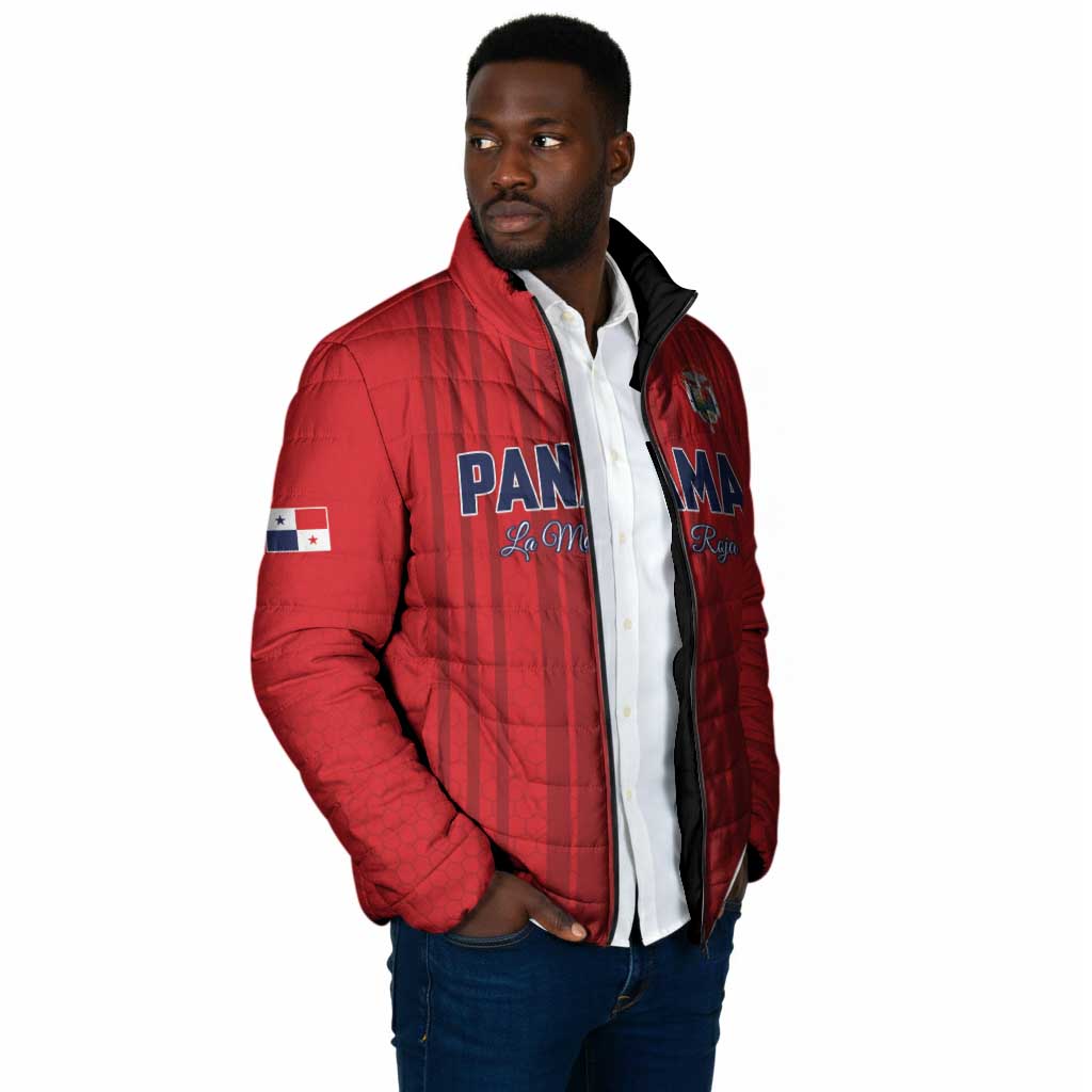 Custom Panama Football 2026 Padded Jacket La Marea Roja Rising